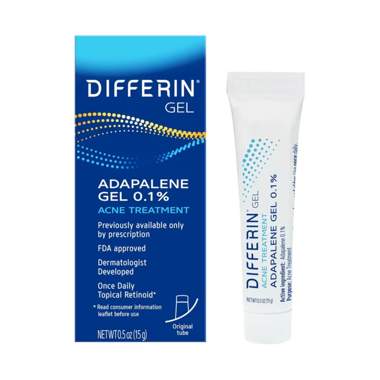 Differin Acne Treatment Gel, 30 Day Supply, Retinoid Treatment for Face with 0.1% Adapalene, Gentle Skin Care for Acne Prone Sensitive Skin