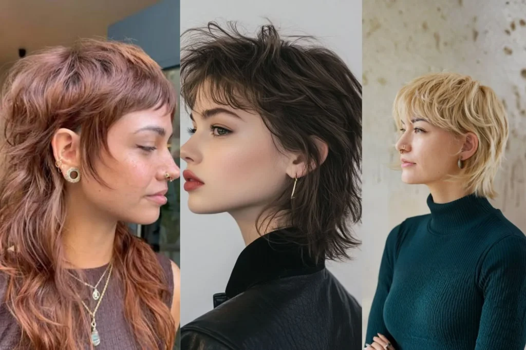 Modern mullet haircut for women