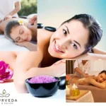 spa treatments like aromatherappy using essential oils, hot stone massage for complete relaxation
